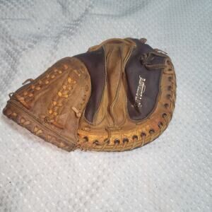KING  VINTAGE 100% GENUINE LEATHER CATCHERS MITT 7025